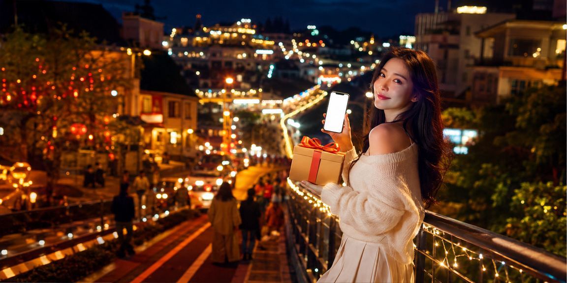 Trải nghiệm m310 trên điện thoại trong không khí lễ hội Đà Lạt