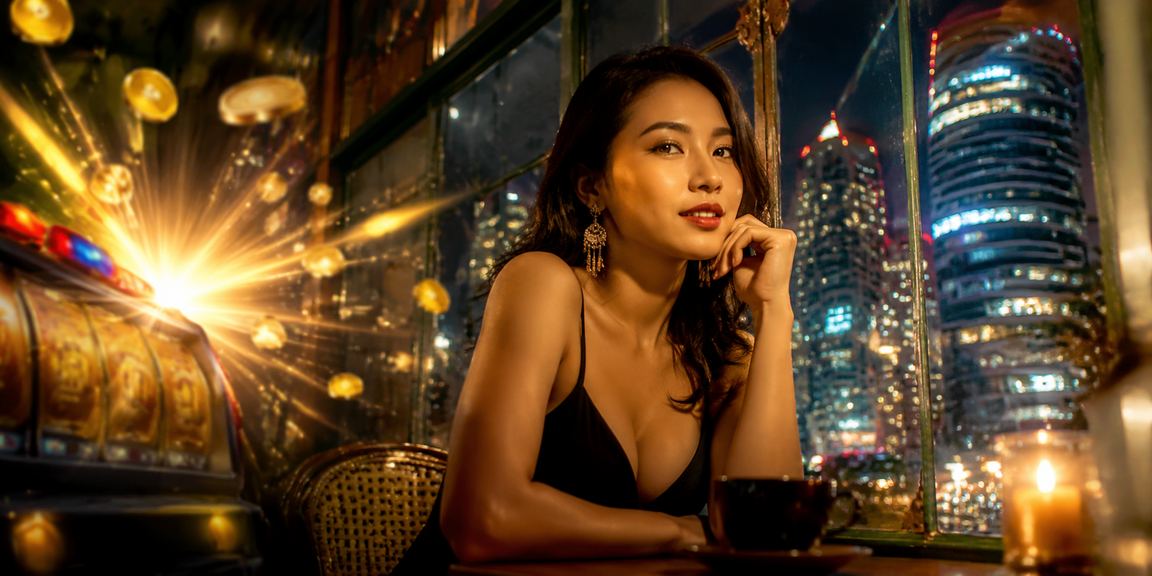 Người dùng Hà Nội xem danh mục slots trên điện thoại trong quán cà phê